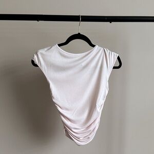 H&M Gathered Cap-Sleeved Top